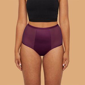 Thinx Hi-Waist Period Underwear, Size L, Fig color